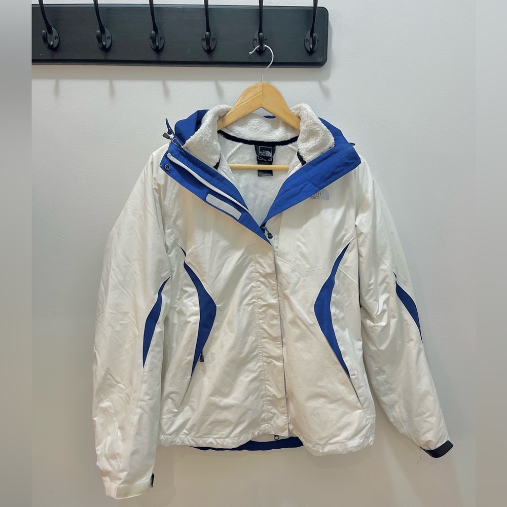 White North Face Winter Jacket with Removable inner Fleece